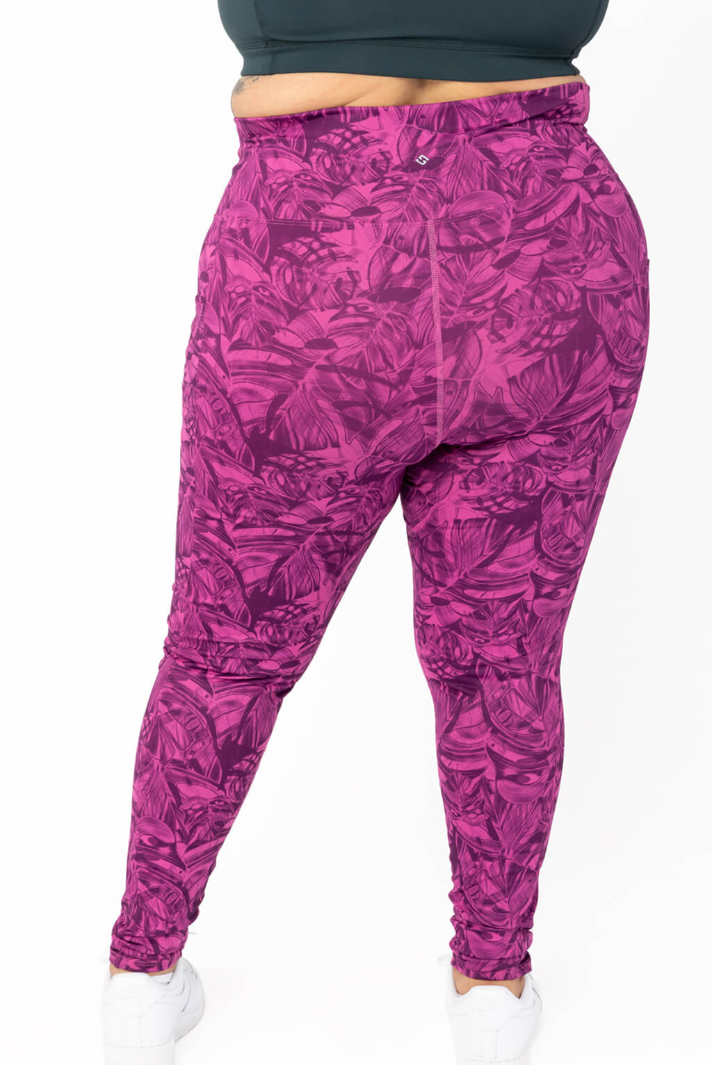 plus size leggings with pockets, back